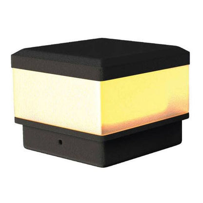 LED-lampe til stolpehat 10x10 cm Sort
