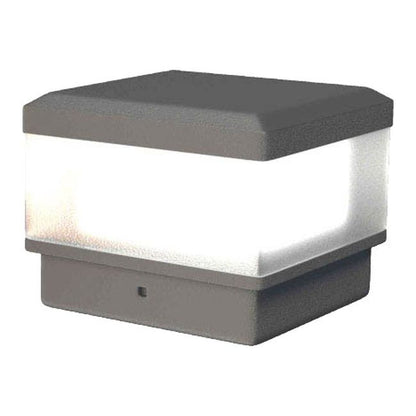 LED-lampe til stolpehat 7x7 cm Antracit