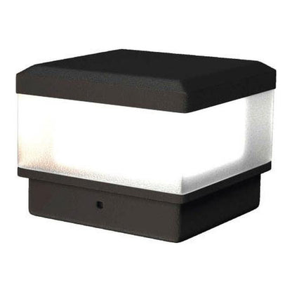 LED-lampe til stolpehat 7x7 cm Sort