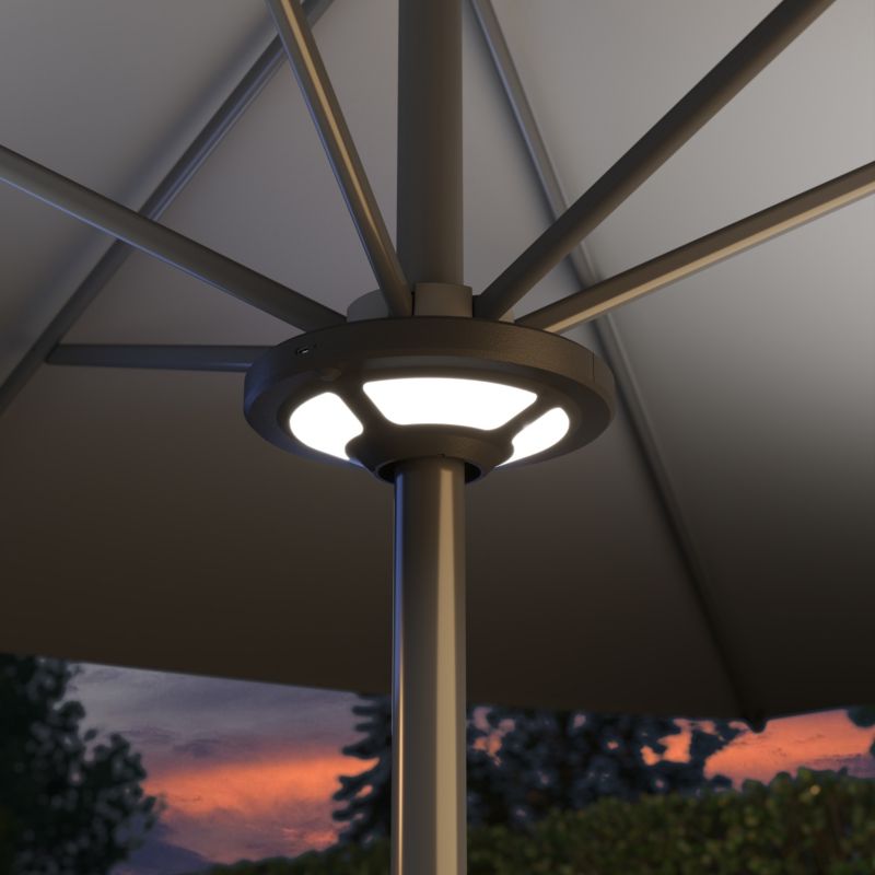 LED-lampe til parasol 200 mm Sort