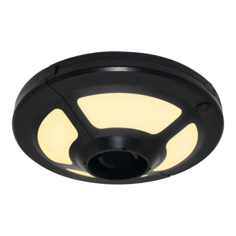 LED-lampe til parasol 200 mm Sort