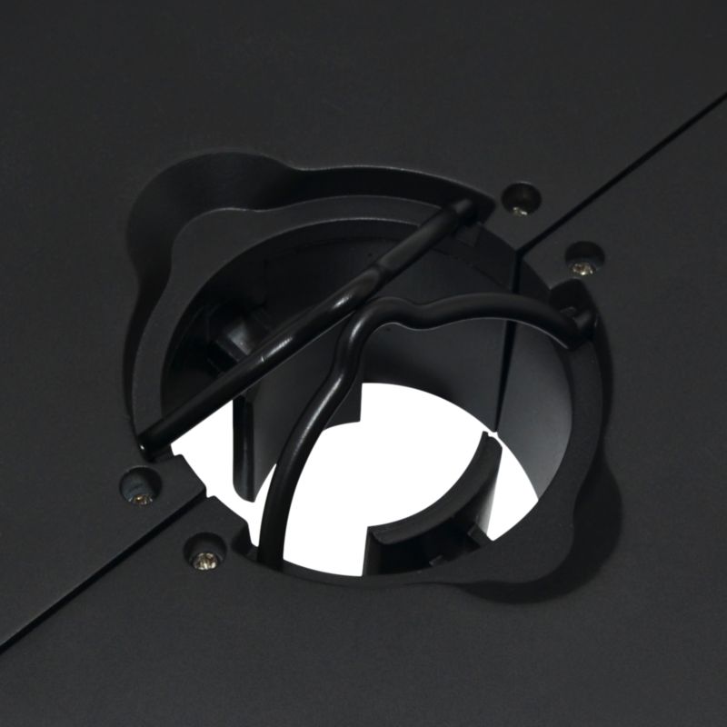 LED-lampe til parasol 200 mm Sort