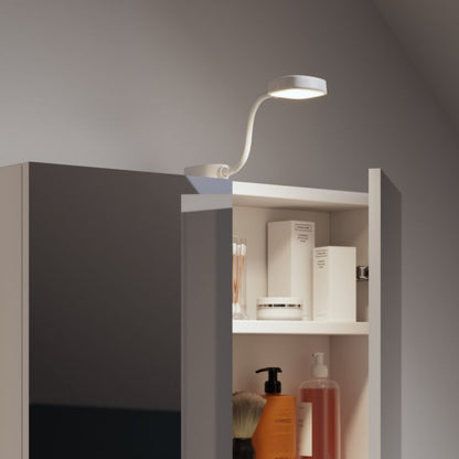 GoodHome Hornbil IP44 hvid overskabslampe