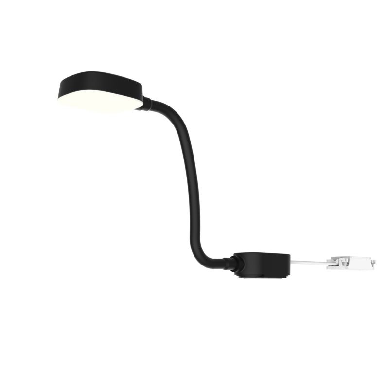 GoodHome Hornbil IP44 overskabslampe i mat-sort
