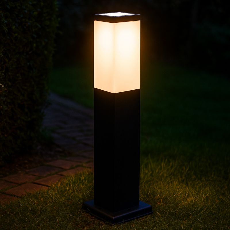 Havelampe Stander Havana 45 cm 8x8 cm IP44 Sort Rustfrit Stål