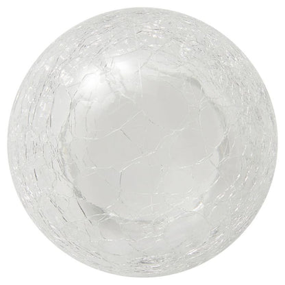 Sollampe til have LED 5000 K Revnet glas 12x12x56 cm