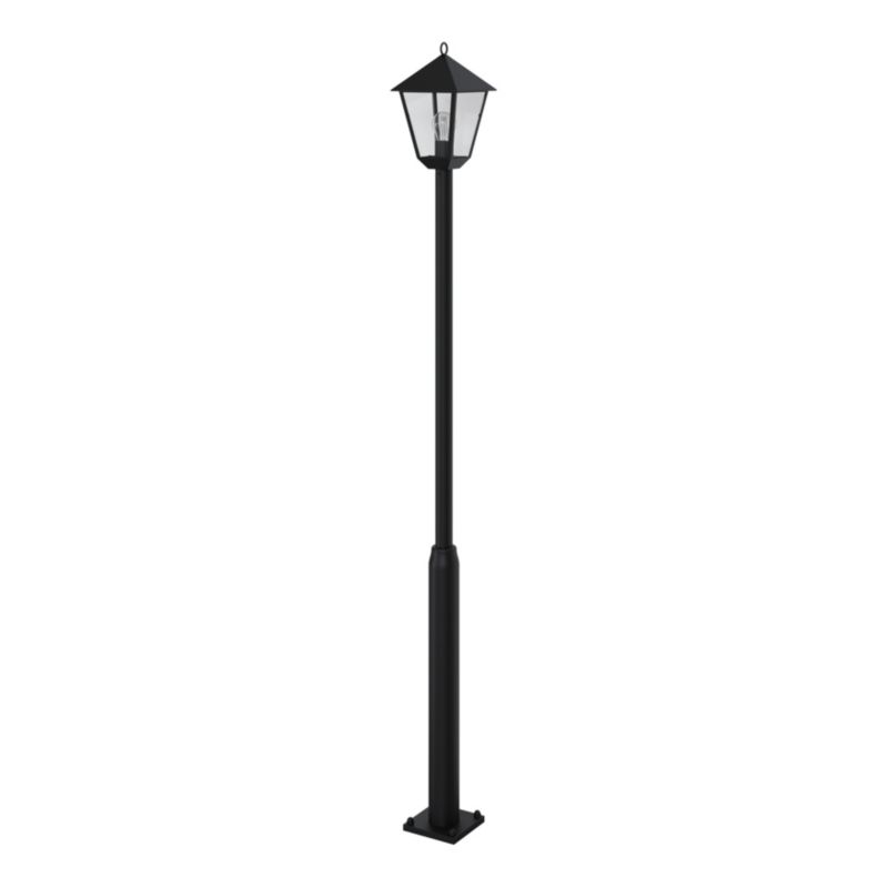 Stående havelampe Docker E27 IP44 Sort 200 cm