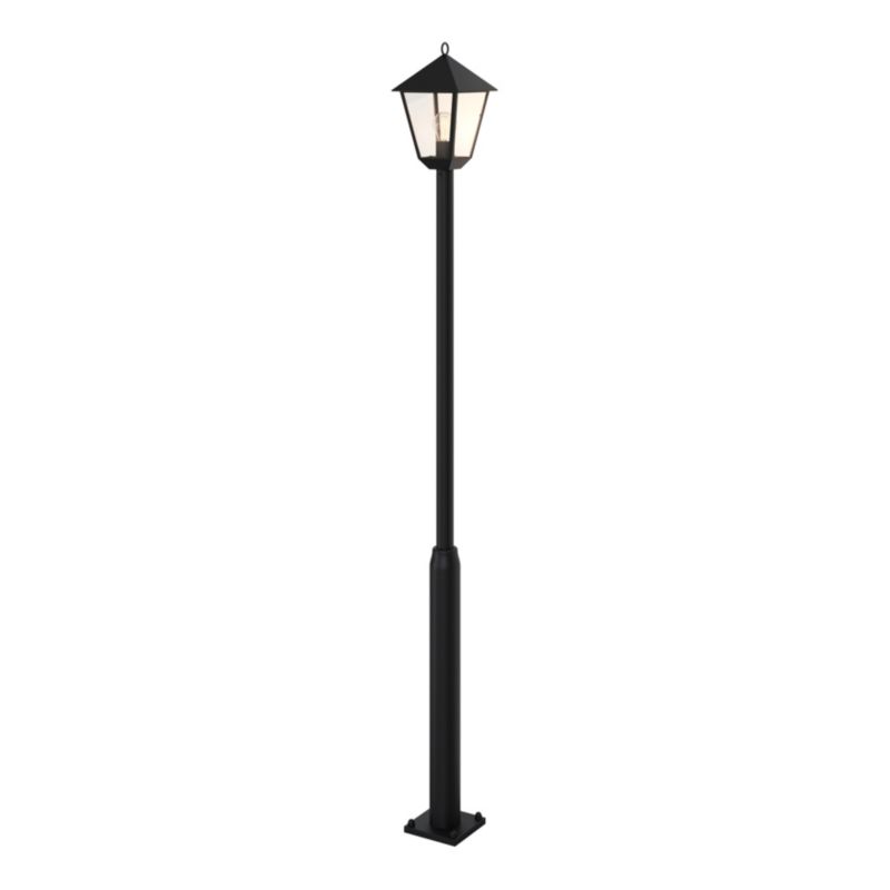 Stående havelampe Docker E27 IP44 Sort 200 cm