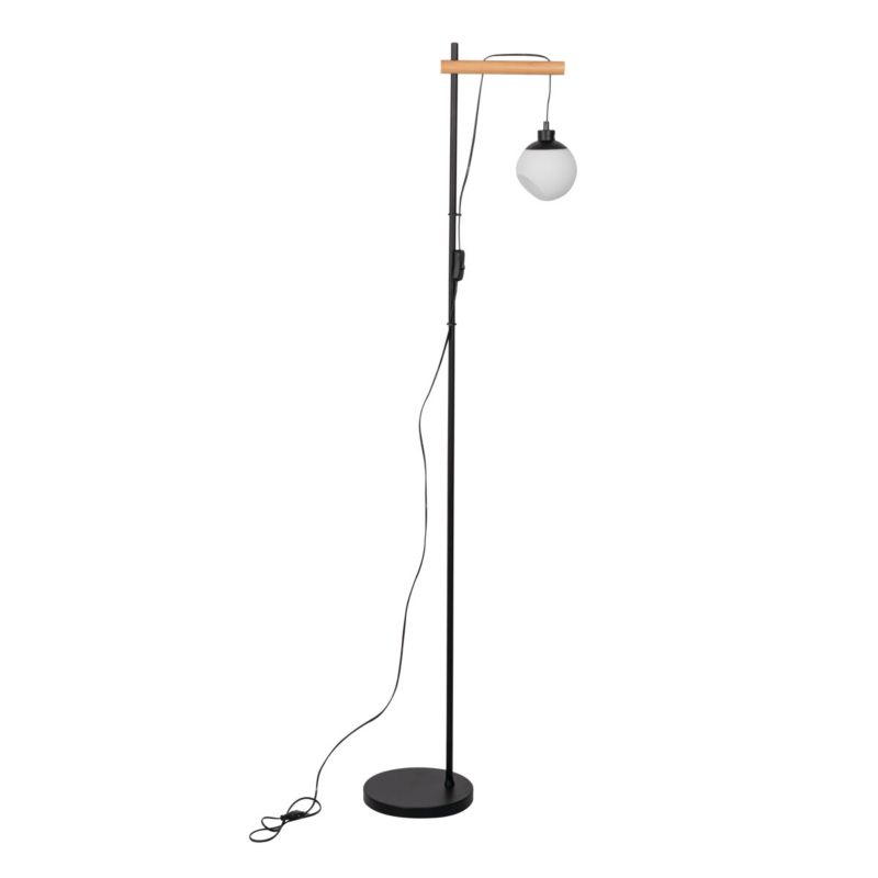 LightLogic LL COMT FL gulvlampe 1xE14 7W sort træ 153 cm 1 stk.