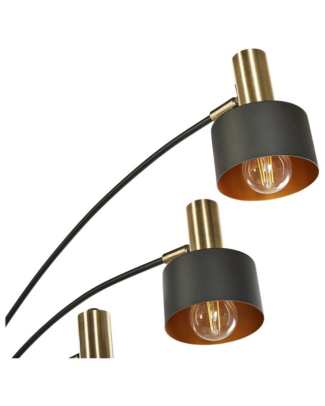 Anbesa metal gulvlampe sort 1 stk.