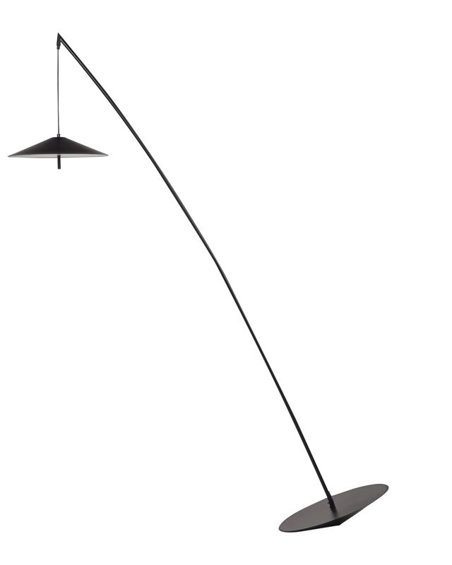 Comalie metal gulvlampe sort 1 stk.