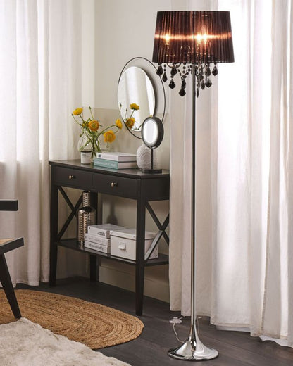 Evans metal gulvlampe sort 1 stk.