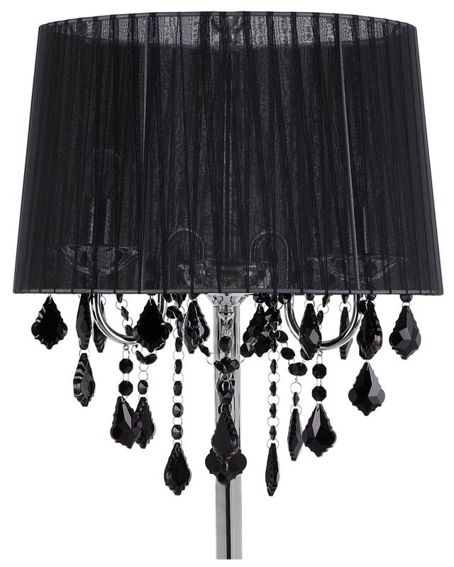 Evans metal gulvlampe sort 1 stk.