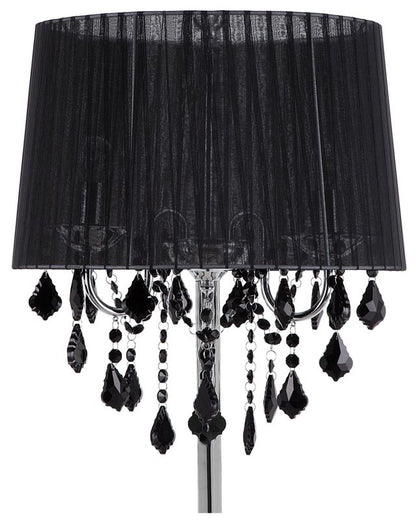 Evans metal gulvlampe sort 1 stk.