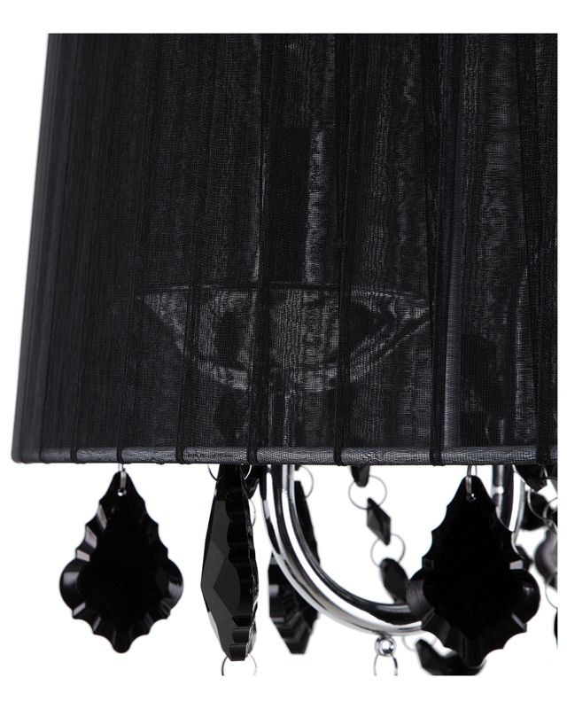 Evans metal gulvlampe sort 1 stk.