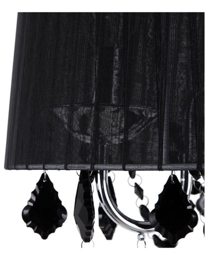 Evans metal gulvlampe sort 1 stk.