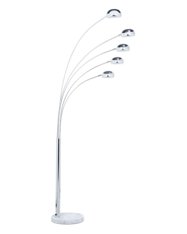 Flinders Metal gulvlampe sølv 1 stk.