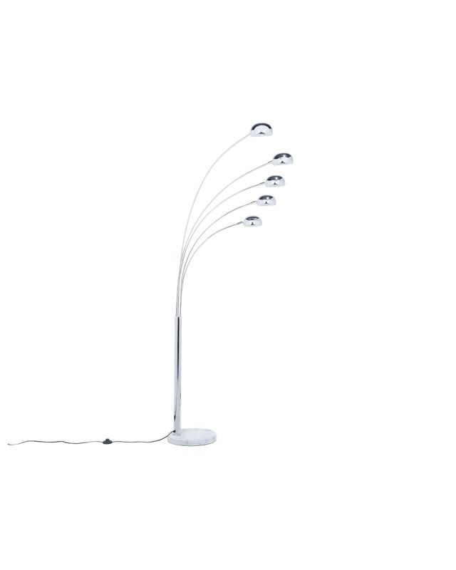 Flinders Metal gulvlampe sølv 1 stk.