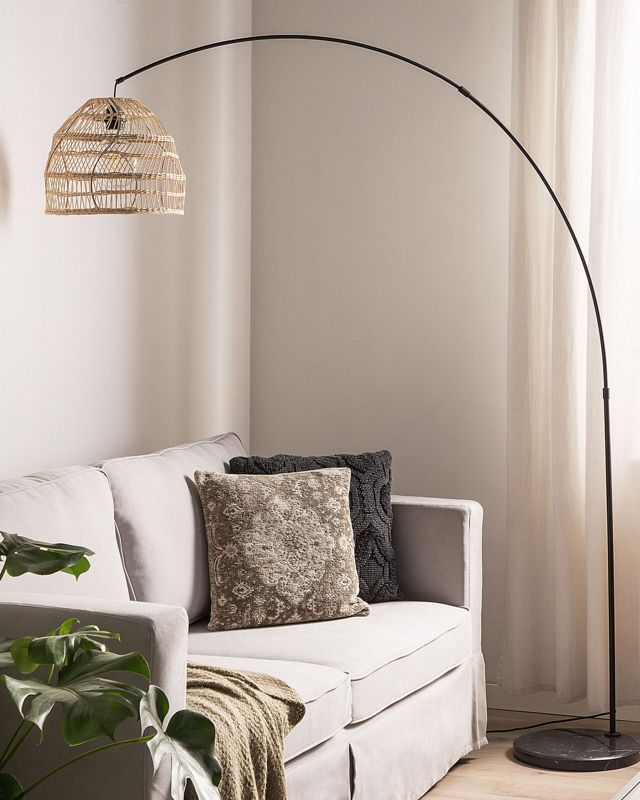 Guaviare Rattan gulvlampe sandfarvet 1 stk.