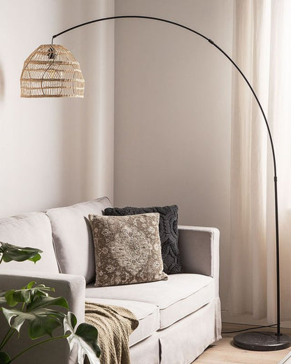 Guaviare Rattan gulvlampe sandfarvet 1 stk.