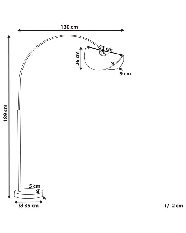 Herron gulvlampe i naturlig farve, 1 stk.