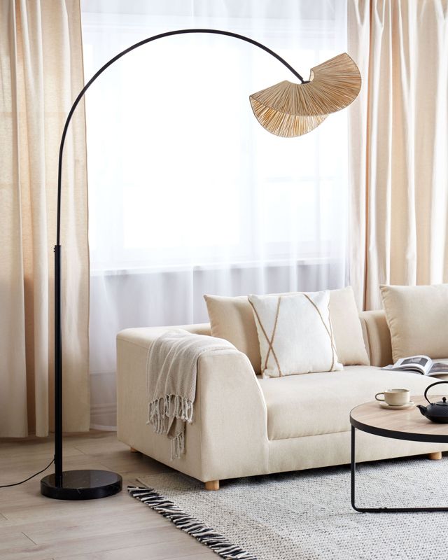 Herron gulvlampe i naturlig farve, 1 stk.