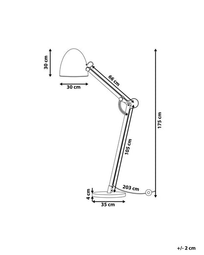 Gulvlampe Hetton træ sort 1 stk.
