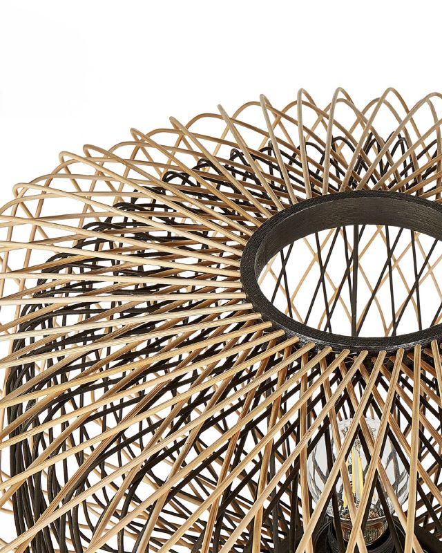 Javari gulvlampe bambustræ sort 1 stk.