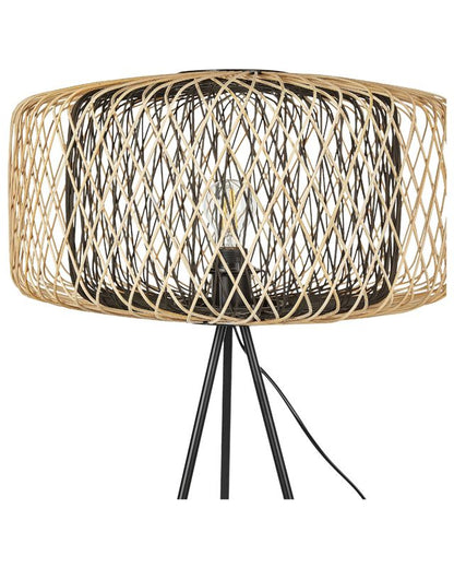 Javari gulvlampe bambustræ sort 1 stk.