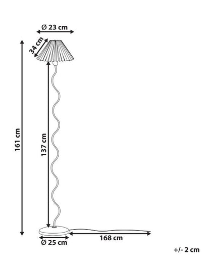 Jikawo metal gulvlampe sort 1 stk.