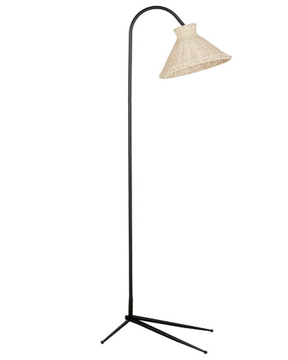 Kerian rattan gulvlampe naturlig 1 stk.