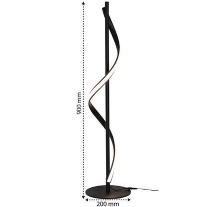 XUDO LED-gulvlampe 20W 90 cm 4000K Neutralhvid Mat-sort 1 stk.
