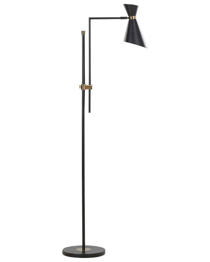 Melawi gulvlampe i metal, sort, 1 stk.