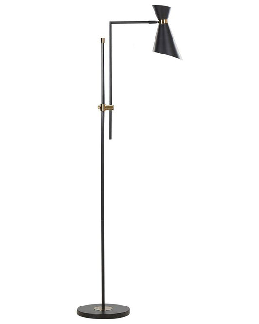 Melawi gulvlampe i metal, sort, 1 stk.