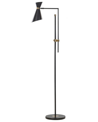 Melawi gulvlampe i metal, sort, 1 stk.