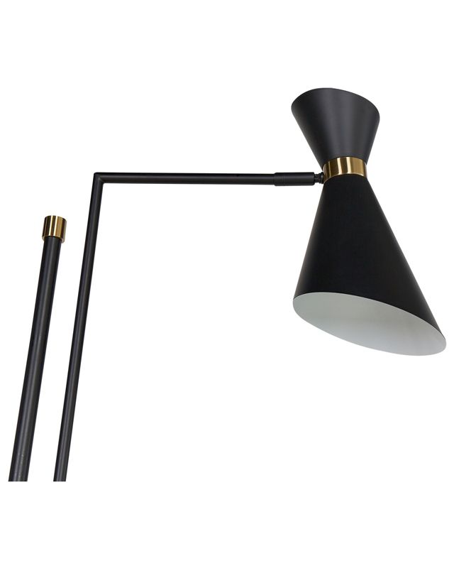 Melawi gulvlampe i metal, sort, 1 stk.