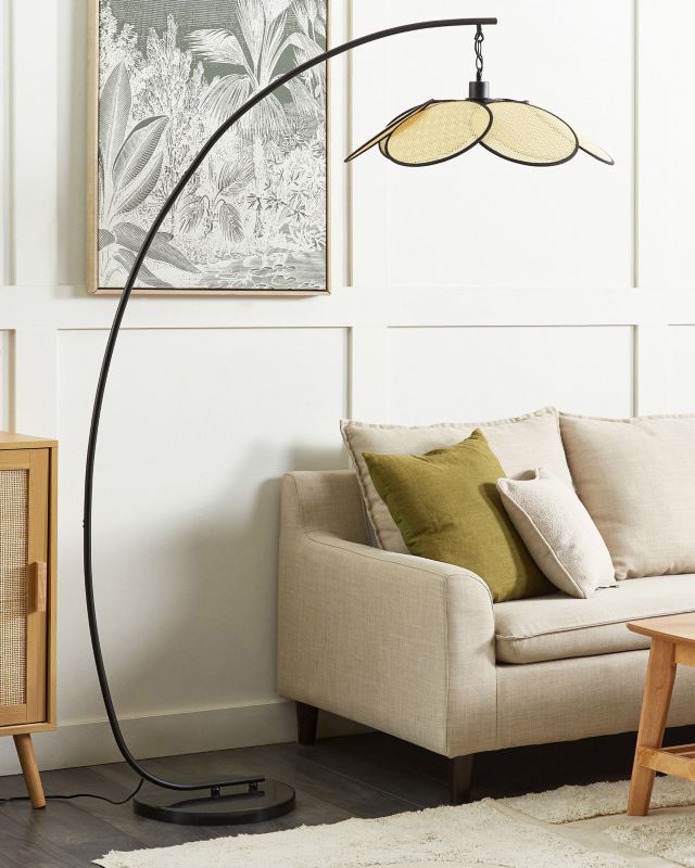 Merrica metal gulvlampe sort 1 stk.