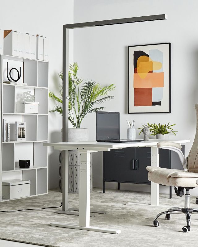Sagitta Metal gulvlampe sølv 1 stk.