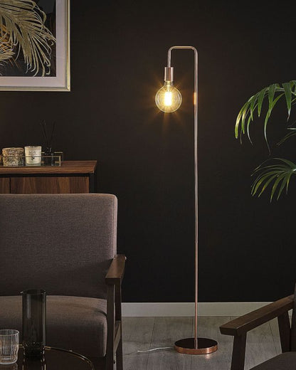 Savena Metal gulvlampe i kobberfarve, 1 stk.