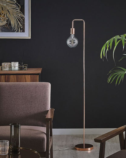 Savena Metal gulvlampe i kobberfarve, 1 stk.