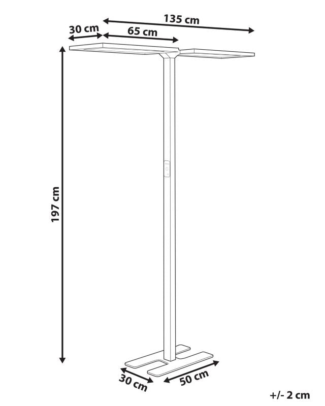 Sculptor Metal gulvlampe sort 1 stk.