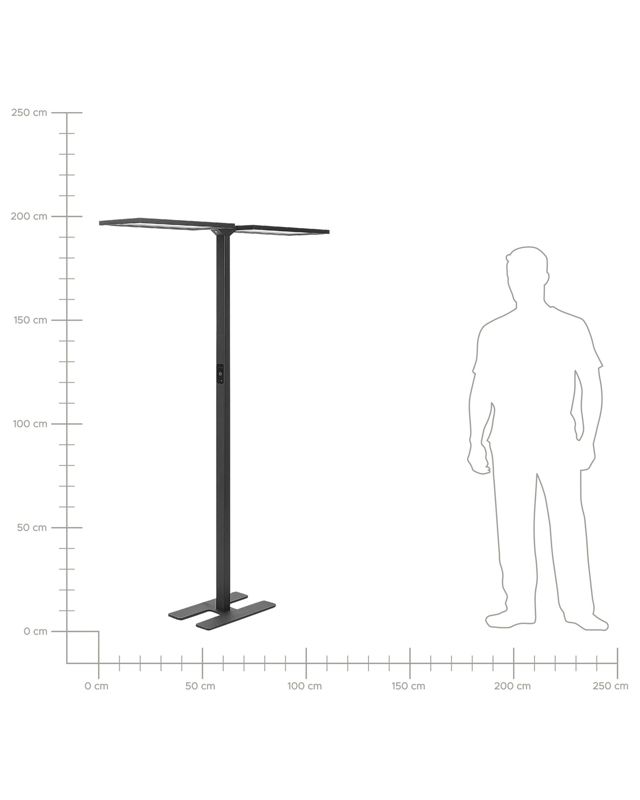 Sculptor Metal gulvlampe sort 1 stk.