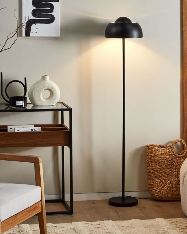 Senette metal gulvlampe sort 1 stk.