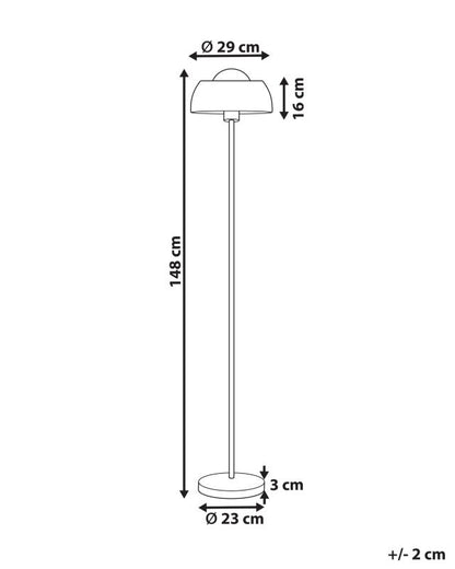 Senette metal gulvlampe sort 1 stk.