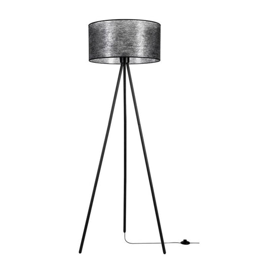 Gulvlampe SPOT Light 1xE27 Max. 40W Sort Metaltr tripod med sort lampeskærm, polsk producent, 1 stk.
