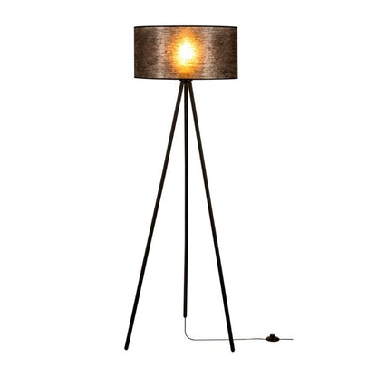 Gulvlampe SPOT Light 1xE27 Max. 40W Sort Metaltr tripod med sort lampeskærm, polsk producent, 1 stk.