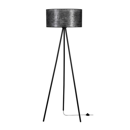 Gulvlampe SPOT Light 1xE27 Max. 40W Sort Metaltr tripod med sort lampeskærm, polsk producent, 1 stk.