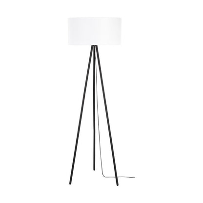 Gulvlampe SPOT Light 1xE27 Max. 40W Klassisk Sort og Hvid Stofskærm, Polsk Producent, 1 stk.
