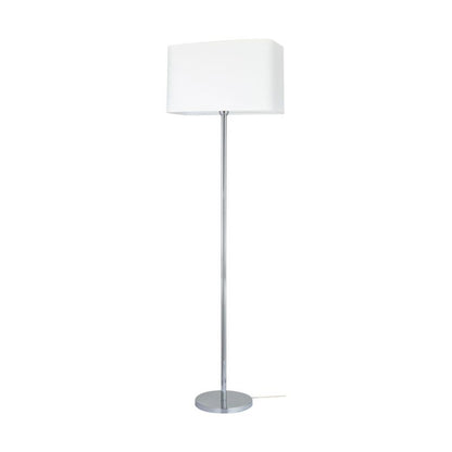 Gulvlampe SPOT Light 1xE27 Max. 40W med kromkomposition og hvid lampeskærm, polsk producent, 1 stk.