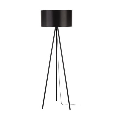 Gulvlampe SPOT Light 1xE27 Max. 40W med sort tripod-fod og elegant sort lampeskærm, 1 stk.